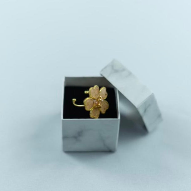 Cork Textile Adjustable Ring