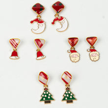 Load image into Gallery viewer, Mystery Christmas Charm Textile Earrings *LIMITED TIME*
