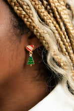 Load image into Gallery viewer, Mystery Christmas Charm Textile Earrings *LIMITED TIME*
