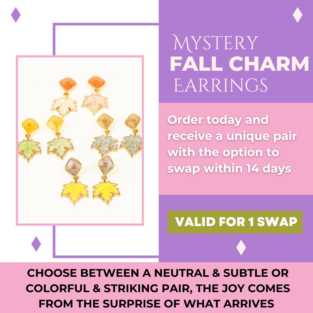 Mystery Fall Charm Textile Earrings *LIMITED TIME*