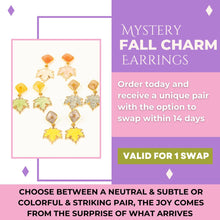 Load image into Gallery viewer, Mystery Fall Charm Textile Earrings *LIMITED TIME*
