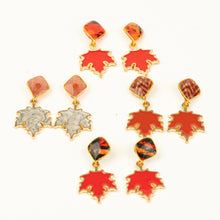 Load image into Gallery viewer, Mystery Fall Charm Textile Earrings *LIMITED TIME*
