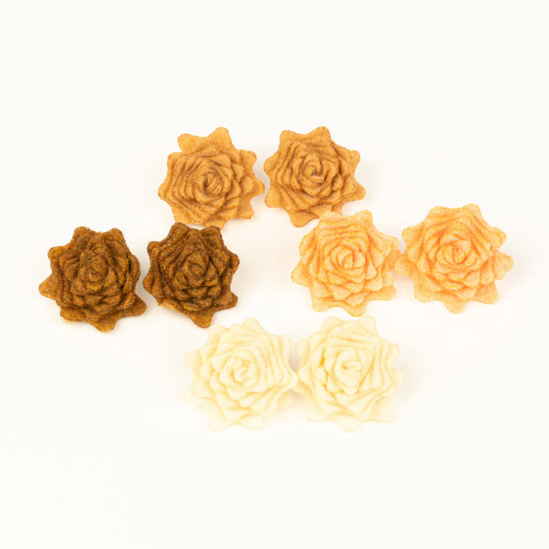Succulent Earrings (Fall Colors)