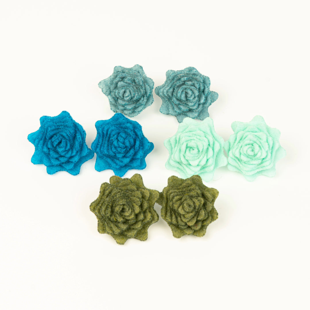 Succulent Earrings (Fall Colors)