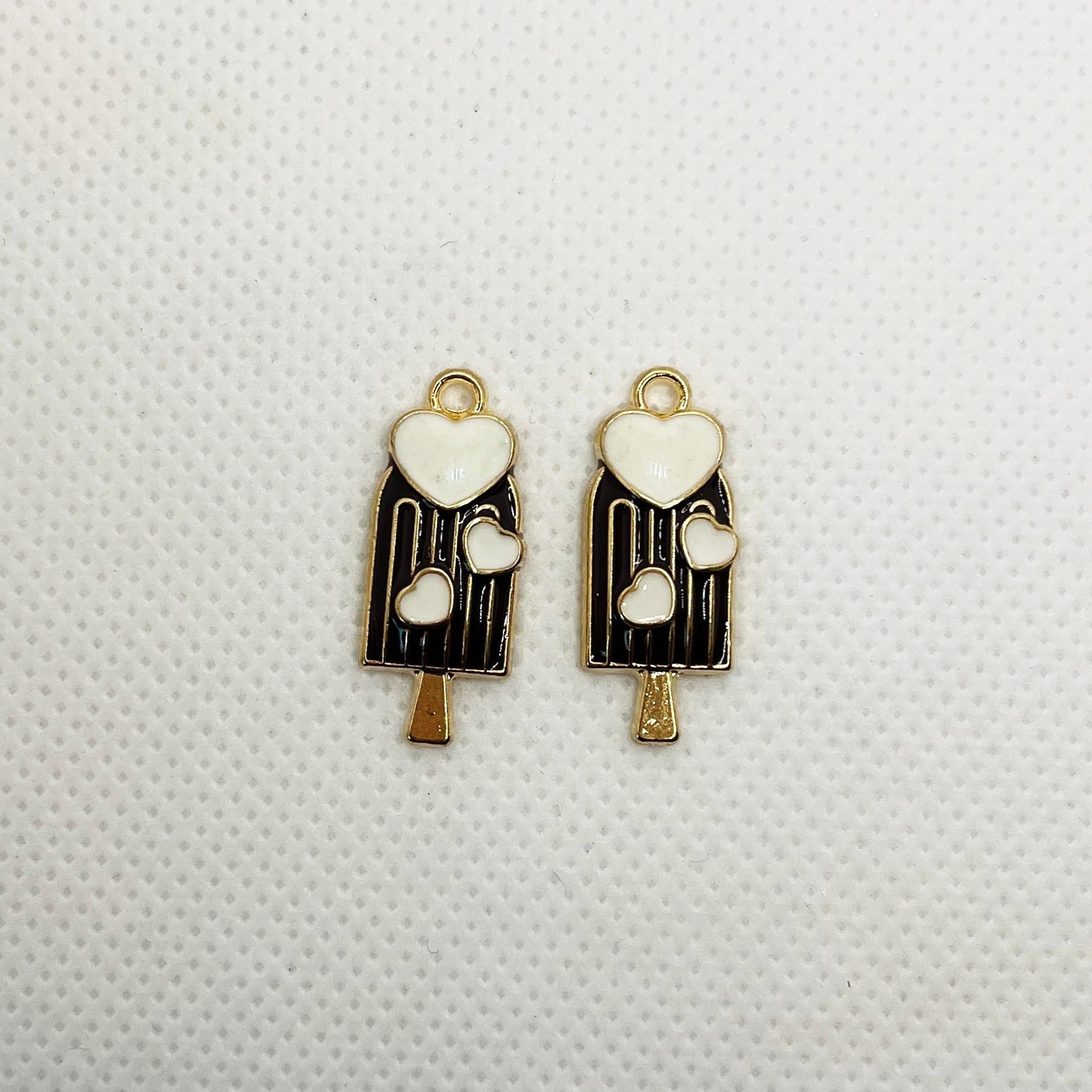 Popsicle Charm Textile Earrings