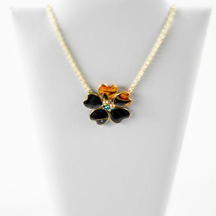 Black Afrocentric Textile Necklace