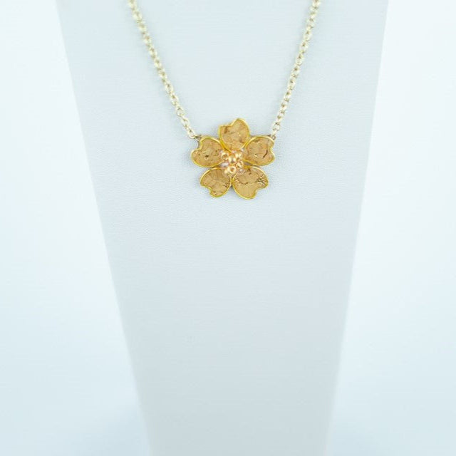 Cork Textile Necklace