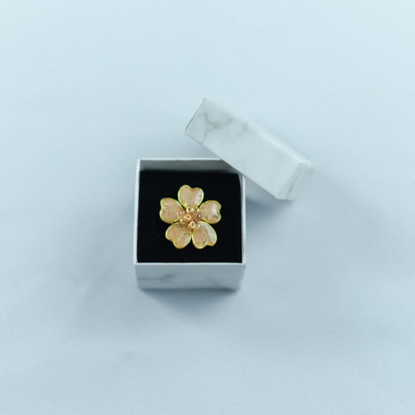 Cork Textile Adjustable Ring