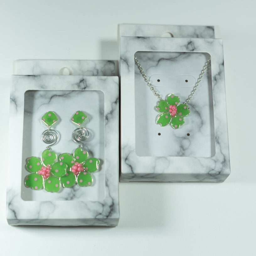 Green/Pink Polka Dot Textile Torah Set