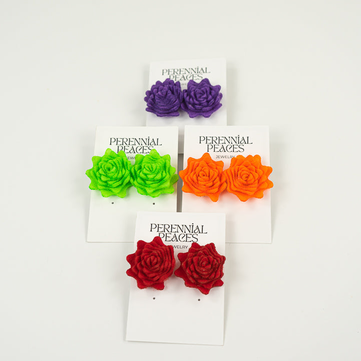 Succulent Earrings (Spring Colors)