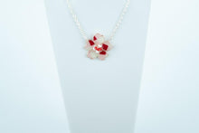 Load image into Gallery viewer, Gingham Pink/Red/White Textile Necklace
